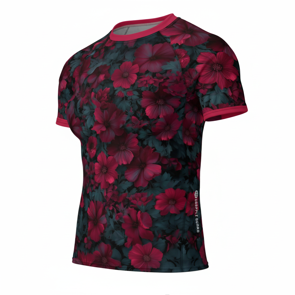 CRIMSON BLOOM | BJJ | RASH GUARD | WOMENS