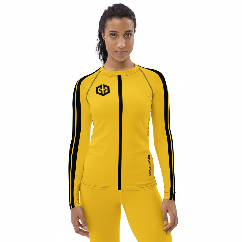 Speedline Yellow Womens | BJJ | Rash Guard