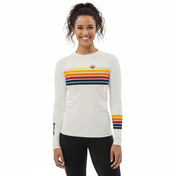 RETRO RAINBOW | BJJ | WOMANS | Rash Guard
