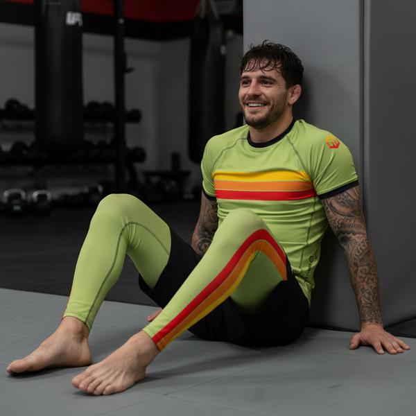 TRUE RETRO CLASSIC - LIME FIRE | RASH GUARD
