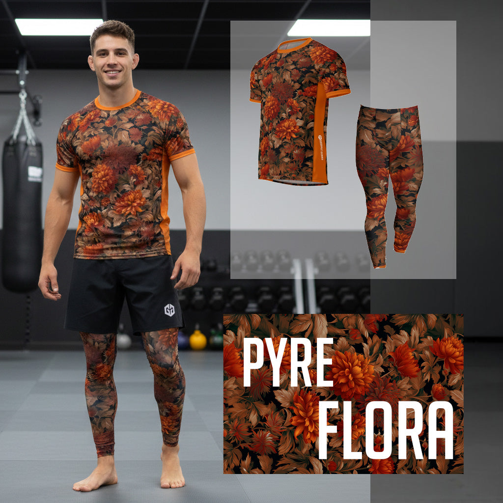 PYRE FLORA | RASH GUARD & SPATS KIT– Grapple Guard