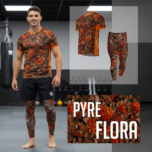 PYRE FLORA | RASH GUARD & SPATS KIT