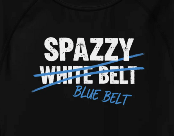 SPAZZY WHITE BELT | RASH GUARD | LONG SLEEVE