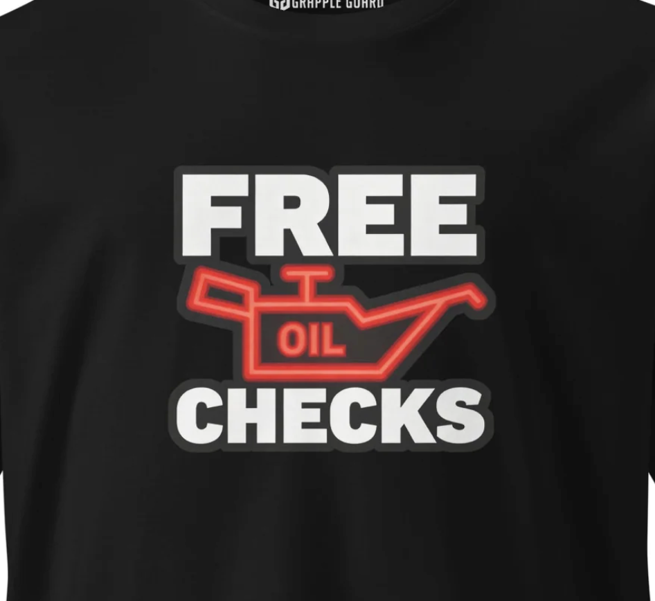 FREE OIL CHECKS | CLASSIC STYLE | PREMIUM COTTON | T-SHIRT