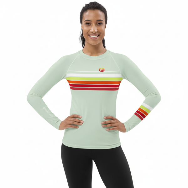 RETRO SEAFOAM | BJJ | WOMANS | Rash Guard