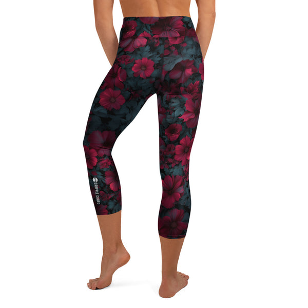 CRIMSON BLOOM | BJJ | CAPRI SPATS | WOMENS